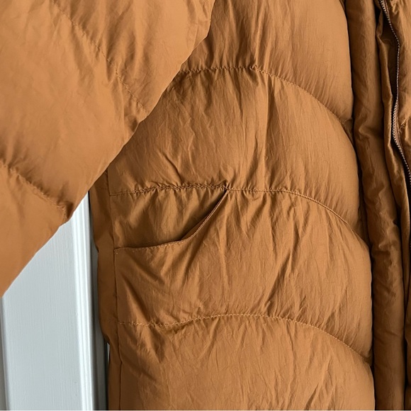 Burnt Orange Puff Long Jacket - Picture 6 of 8